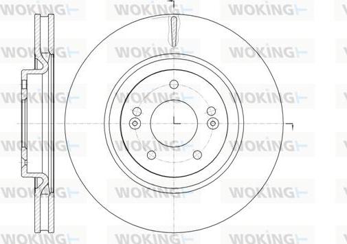 Woking D61436.10 - Гальмівний диск autozip.com.ua