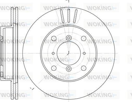 Woking D6143.10 - Гальмівний диск autozip.com.ua