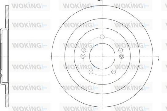 Woking D61437.00 - Гальмівний диск autozip.com.ua