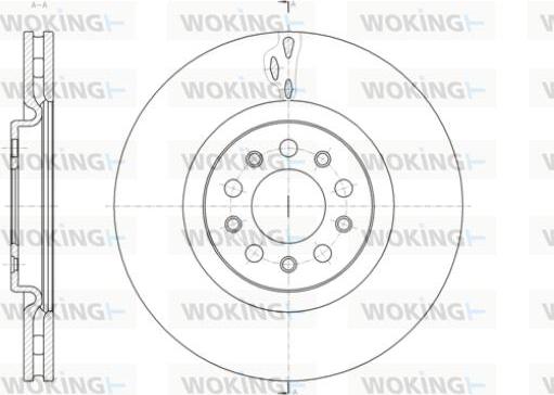 Woking D61429.10 - Гальмівний диск autozip.com.ua