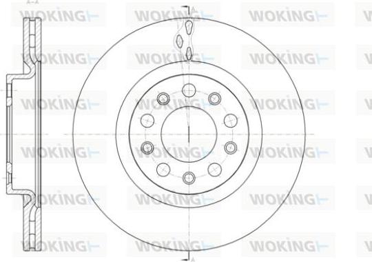 Woking D61428.10 - Гальмівний диск autozip.com.ua