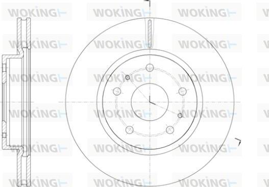 Woking D61423.10 - Гальмівний диск autozip.com.ua