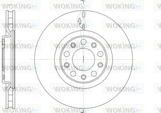 Woking D61427.10 - Гальмівний диск autozip.com.ua