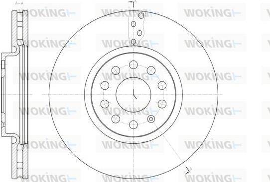Woking D61479.10 - Гальмівний диск autozip.com.ua