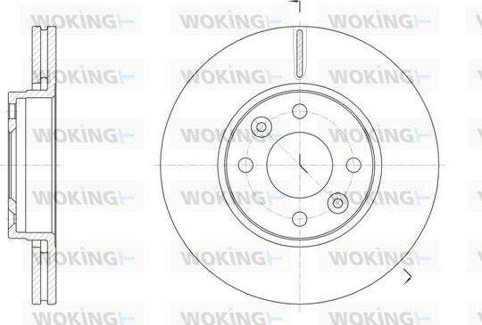 Woking D61474.10 - Гальмівний диск autozip.com.ua