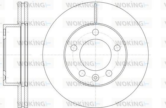 Woking D61475.10 - Гальмівний диск autozip.com.ua