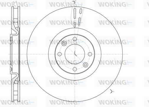 Woking D61470.10 - Гальмівний диск autozip.com.ua