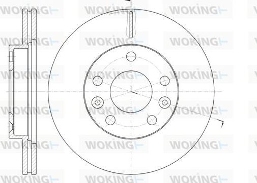 Woking D61478.10 - Гальмівний диск autozip.com.ua