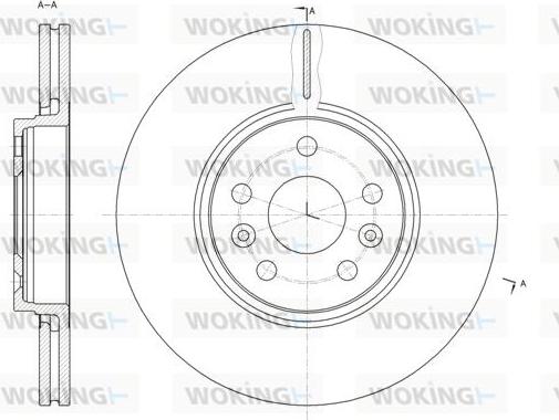 Woking D61477.10 - Гальмівний диск autozip.com.ua