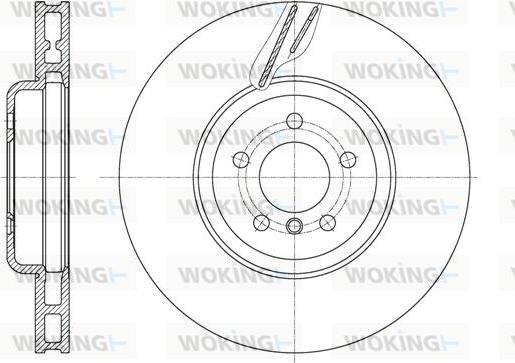 Woking D61598.10 - Гальмівний диск autozip.com.ua