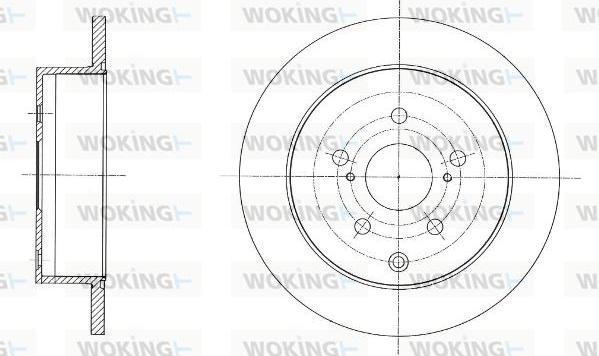 Woking D61592.00 - Гальмівний диск autozip.com.ua