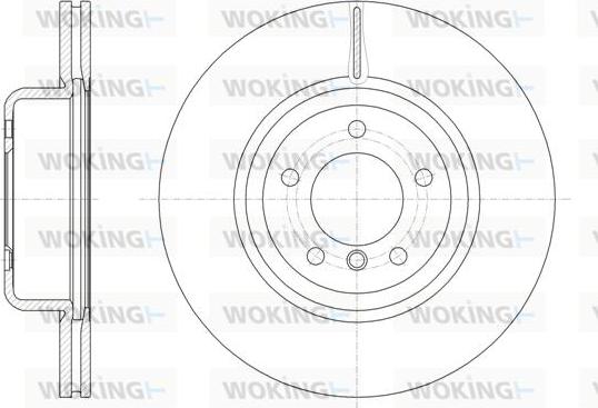 Woking D61544.10 - Гальмівний диск autozip.com.ua
