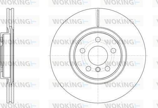 Woking D61546.10 - Гальмівний диск autozip.com.ua