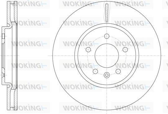 Woking D61541.10 - Гальмівний диск autozip.com.ua