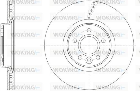 Woking D61542.10 - Гальмівний диск autozip.com.ua