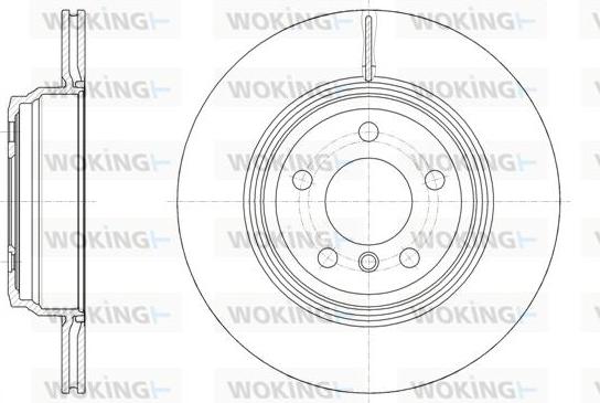 Woking D61547.10 - Гальмівний диск autozip.com.ua