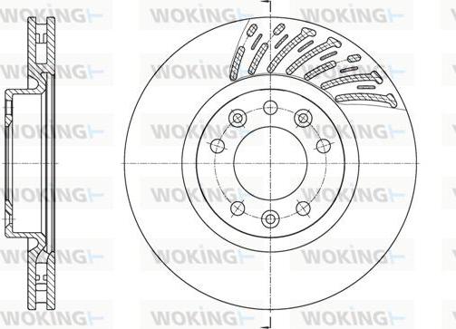 Woking D61556.10 - Гальмівний диск autozip.com.ua