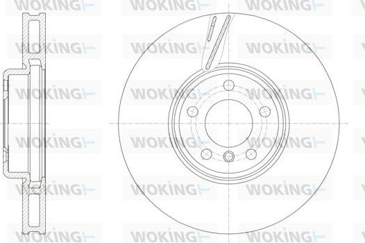 Woking D61552.10 - Гальмівний диск autozip.com.ua