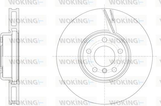 Woking D61552.11 - Гальмівний диск autozip.com.ua