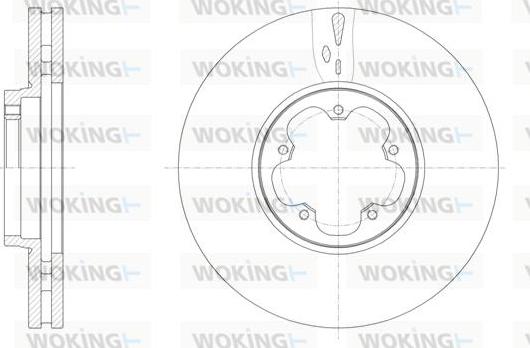 Woking D61565.10 - Гальмівний диск autozip.com.ua