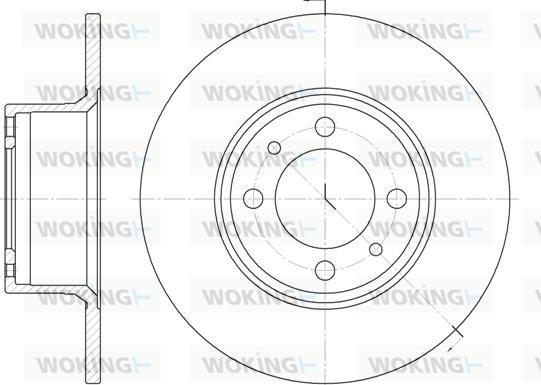 Woking D6156.00 - Гальмівний диск autozip.com.ua