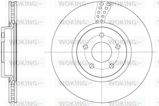 Woking D61561.10 - Гальмівний диск autozip.com.ua