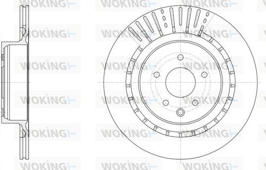 Woking D61509.10 - Гальмівний диск autozip.com.ua