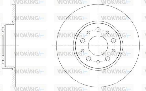 Woking D61500.00 - Гальмівний диск autozip.com.ua