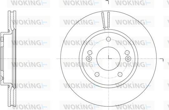 Woking D61507.10 - Гальмівний диск autozip.com.ua