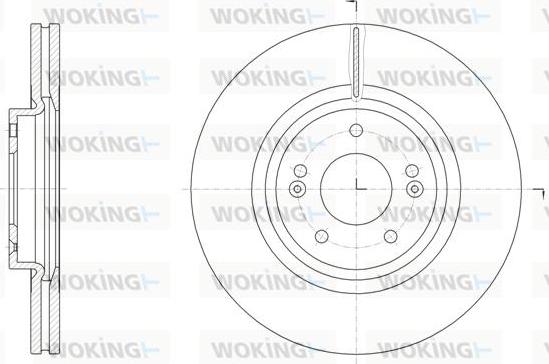 Woking D61514.10 - Гальмівний диск autozip.com.ua