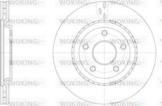 Woking D61515.10 - Гальмівний диск autozip.com.ua