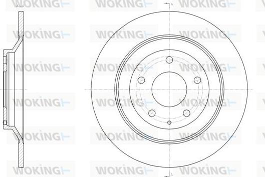 Woking D61518.00 - Гальмівний диск autozip.com.ua