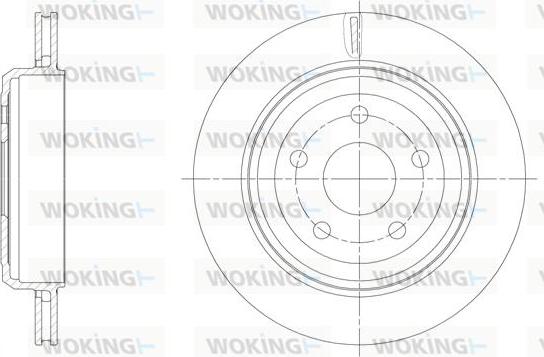 Woking D61513.10 - Гальмівний диск autozip.com.ua