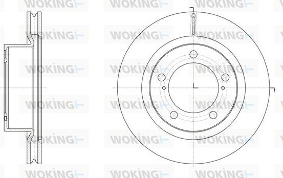 Woking D61517.10 - Гальмівний диск autozip.com.ua