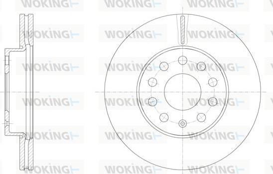 Woking D61586.10 - Гальмівний диск autozip.com.ua