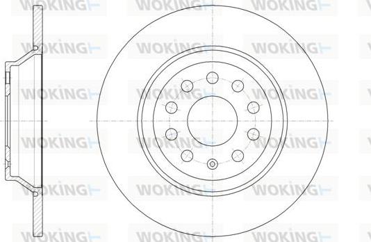 Woking D61587.00 - Гальмівний диск autozip.com.ua