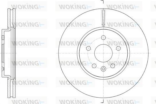 Woking D61534.10 - Гальмівний диск autozip.com.ua