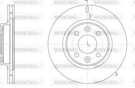 Woking D61535.10 - Гальмівний диск autozip.com.ua
