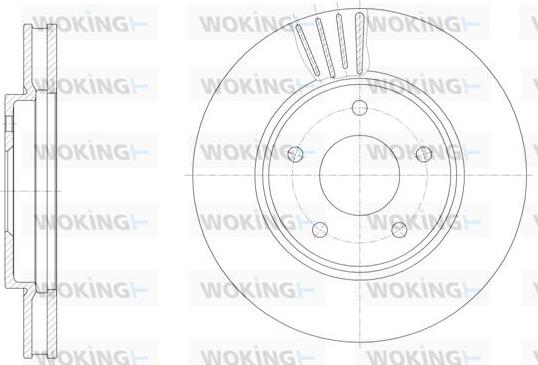 Woking D61531.10 - Гальмівний диск autozip.com.ua