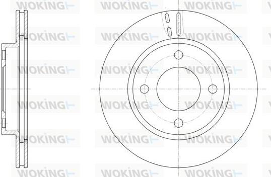 Woking D61529.10 - Гальмівний диск autozip.com.ua