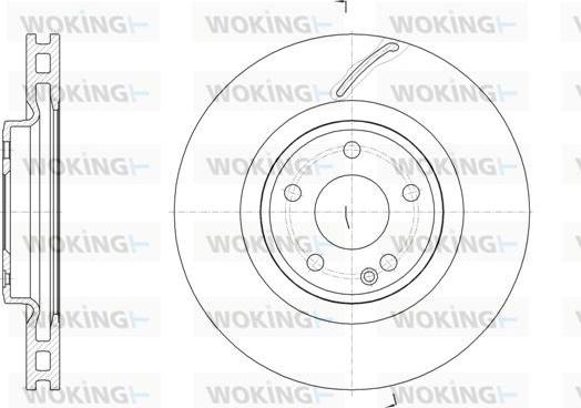 Woking D61524.10 - Гальмівний диск autozip.com.ua