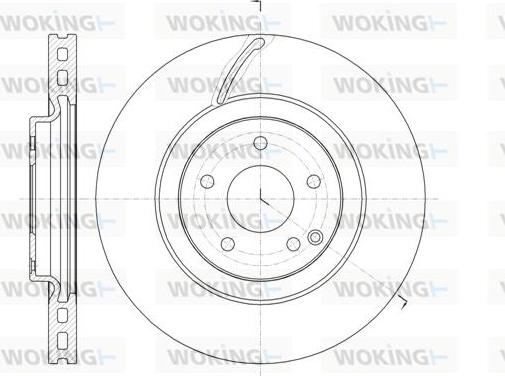 Woking D61525.10 - Гальмівний диск autozip.com.ua