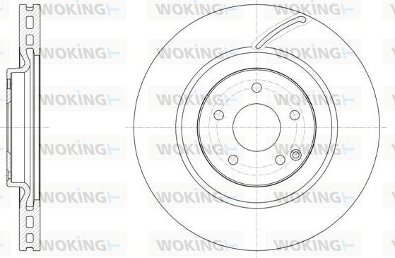 Woking D61526.10 - Гальмівний диск autozip.com.ua