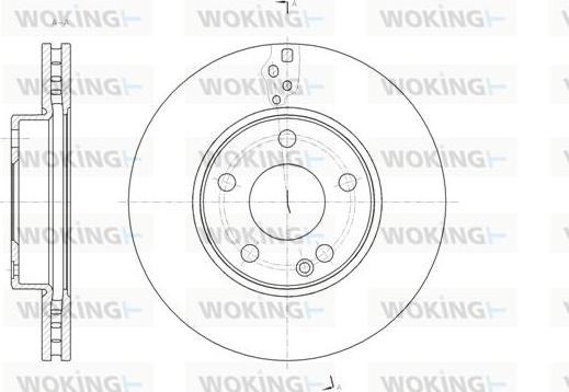 Woking D61521.10 - Гальмівний диск autozip.com.ua