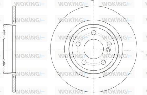 Woking D61523.00 - Гальмівний диск autozip.com.ua