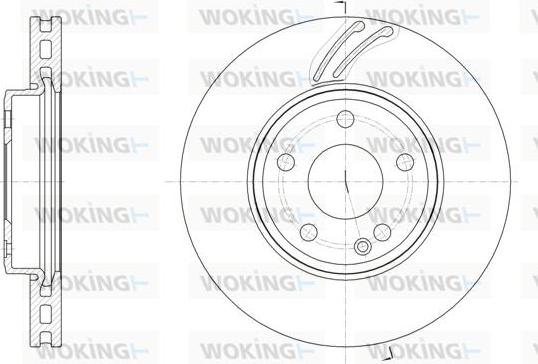 Woking D61527.10 - Гальмівний диск autozip.com.ua