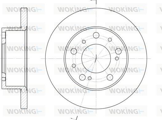 Woking D6169.00 - Гальмівний диск autozip.com.ua