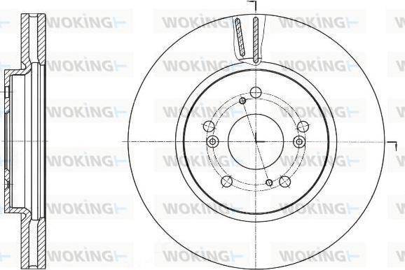 Woking D61643.10 - Гальмівний диск autozip.com.ua