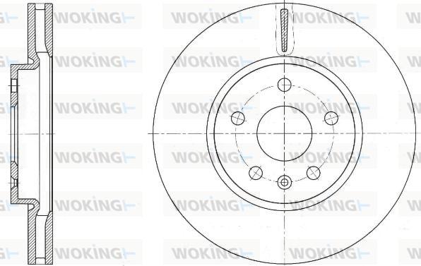 Woking D61642.10 - Гальмівний диск autozip.com.ua