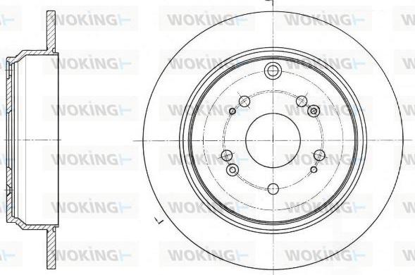 Woking D61647.00 - Гальмівний диск autozip.com.ua